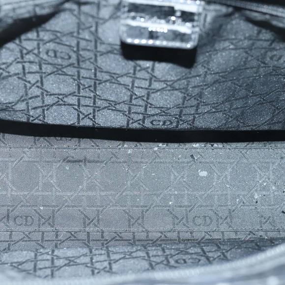 Christian Dior Canage Tote Bag Canvas Black Silver Auth bs18170 - Picture 11 of 16